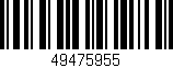 Código de barras (EAN, GTIN, SKU, ISBN): '49475955'
