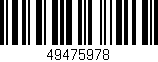 Código de barras (EAN, GTIN, SKU, ISBN): '49475978'