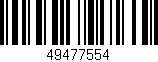 Código de barras (EAN, GTIN, SKU, ISBN): '49477554'