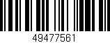 Código de barras (EAN, GTIN, SKU, ISBN): '49477561'