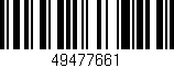 Código de barras (EAN, GTIN, SKU, ISBN): '49477661'