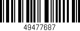 Código de barras (EAN, GTIN, SKU, ISBN): '49477687'