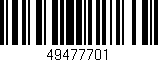 Código de barras (EAN, GTIN, SKU, ISBN): '49477701'