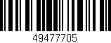 Código de barras (EAN, GTIN, SKU, ISBN): '49477705'