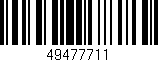 Código de barras (EAN, GTIN, SKU, ISBN): '49477711'