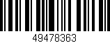 Código de barras (EAN, GTIN, SKU, ISBN): '49478363'
