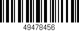 Código de barras (EAN, GTIN, SKU, ISBN): '49478456'