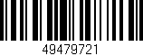 Código de barras (EAN, GTIN, SKU, ISBN): '49479721'