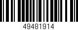 Código de barras (EAN, GTIN, SKU, ISBN): '49481914'