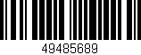 Código de barras (EAN, GTIN, SKU, ISBN): '49485689'
