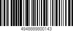 Código de barras (EAN, GTIN, SKU, ISBN): '4948889800143'