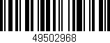 Código de barras (EAN, GTIN, SKU, ISBN): '49502968'