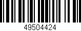 Código de barras (EAN, GTIN, SKU, ISBN): '49504424'