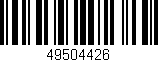 Código de barras (EAN, GTIN, SKU, ISBN): '49504426'