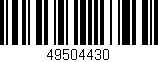 Código de barras (EAN, GTIN, SKU, ISBN): '49504430'