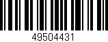 Código de barras (EAN, GTIN, SKU, ISBN): '49504431'
