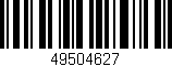 Código de barras (EAN, GTIN, SKU, ISBN): '49504627'