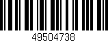 Código de barras (EAN, GTIN, SKU, ISBN): '49504738'