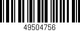 Código de barras (EAN, GTIN, SKU, ISBN): '49504756'