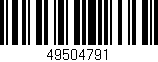 Código de barras (EAN, GTIN, SKU, ISBN): '49504791'