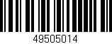 Código de barras (EAN, GTIN, SKU, ISBN): '49505014'