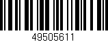Código de barras (EAN, GTIN, SKU, ISBN): '49505611'