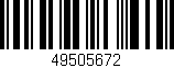 Código de barras (EAN, GTIN, SKU, ISBN): '49505672'
