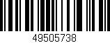 Código de barras (EAN, GTIN, SKU, ISBN): '49505738'