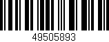 Código de barras (EAN, GTIN, SKU, ISBN): '49505893'