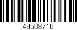 Código de barras (EAN, GTIN, SKU, ISBN): '49508710'