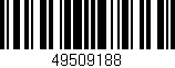 Código de barras (EAN, GTIN, SKU, ISBN): '49509188'