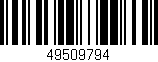Código de barras (EAN, GTIN, SKU, ISBN): '49509794'