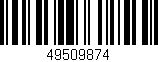 Código de barras (EAN, GTIN, SKU, ISBN): '49509874'