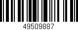 Código de barras (EAN, GTIN, SKU, ISBN): '49509887'