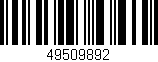 Código de barras (EAN, GTIN, SKU, ISBN): '49509892'
