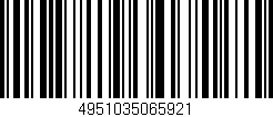 Código de barras (EAN, GTIN, SKU, ISBN): '4951035065921'