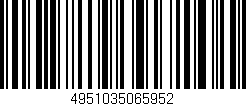 Código de barras (EAN, GTIN, SKU, ISBN): '4951035065952'