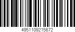 Código de barras (EAN, GTIN, SKU, ISBN): '4951109215672'