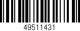 Código de barras (EAN, GTIN, SKU, ISBN): '49511431'