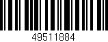 Código de barras (EAN, GTIN, SKU, ISBN): '49511884'