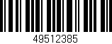 Código de barras (EAN, GTIN, SKU, ISBN): '49512385'