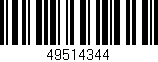 Código de barras (EAN, GTIN, SKU, ISBN): '49514344'