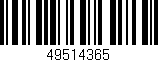 Código de barras (EAN, GTIN, SKU, ISBN): '49514365'