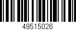Código de barras (EAN, GTIN, SKU, ISBN): '49515026'