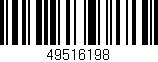 Código de barras (EAN, GTIN, SKU, ISBN): '49516198'