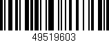 Código de barras (EAN, GTIN, SKU, ISBN): '49519603'