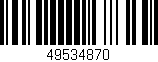 Código de barras (EAN, GTIN, SKU, ISBN): '49534870'
