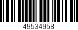Código de barras (EAN, GTIN, SKU, ISBN): '49534958'