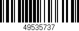 Código de barras (EAN, GTIN, SKU, ISBN): '49535737'