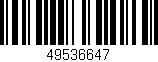 Código de barras (EAN, GTIN, SKU, ISBN): '49536647'